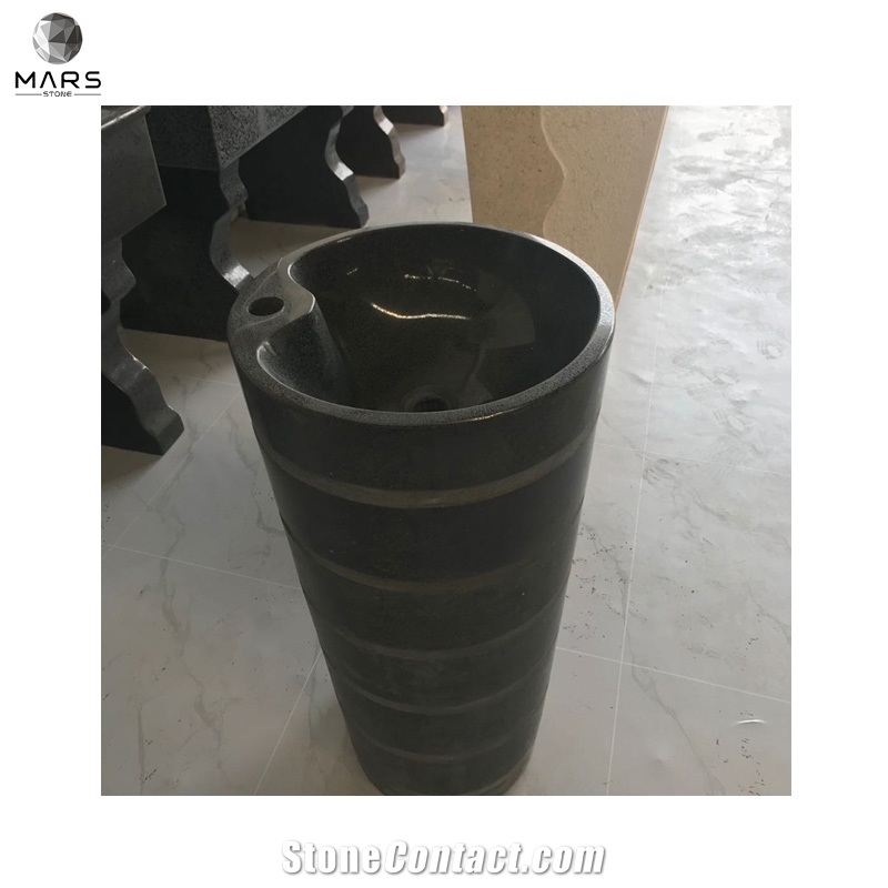 High Quality Artificial Terrazzo Popular Pedestal Wash Basin