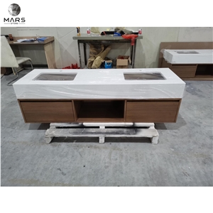 Home Design White Quartz Kitchen Countertop