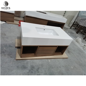 Home Design White Quartz Kitchen Countertop