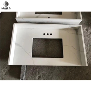 Hot Sale Polished Prefab Quartz Bathroom Counter Tops