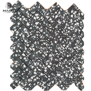 Hot Selling Modern Honed Cement Terrazzo Mosaic Tiles
