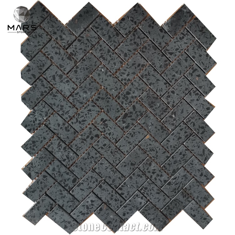 Hot Selling Modern Honed Cement Terrazzo Mosaic Tiles