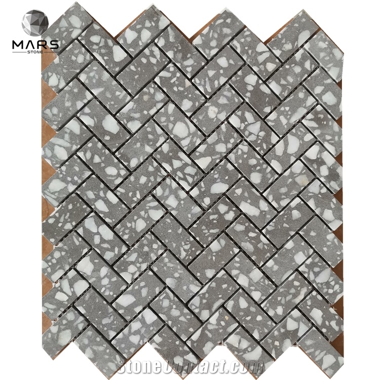 Hot Selling Modern Honed Cement Terrazzo Mosaic Tiles