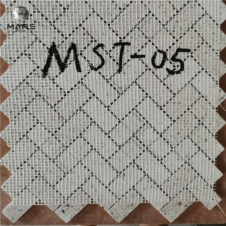 Hot Selling Modern Honed Cement Terrazzo Mosaic Tiles