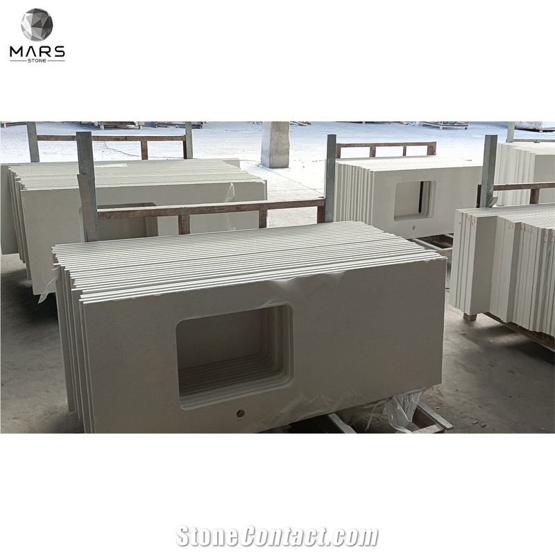 Luxury Design White Quartz Kitchen Top Quartz