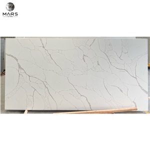 Luxury Home Design Pure White Quartz Countertop Kitchen