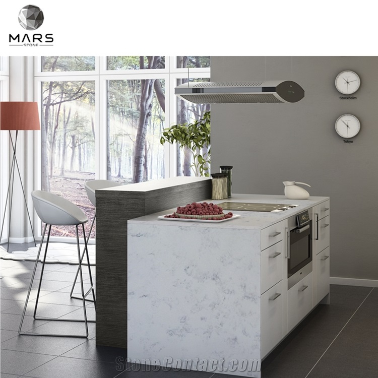 New Arrival Kitchen Artificial White Quartz Stone Countertop