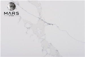 New Design And Good Price Calacatta White Marble Quartz Slab