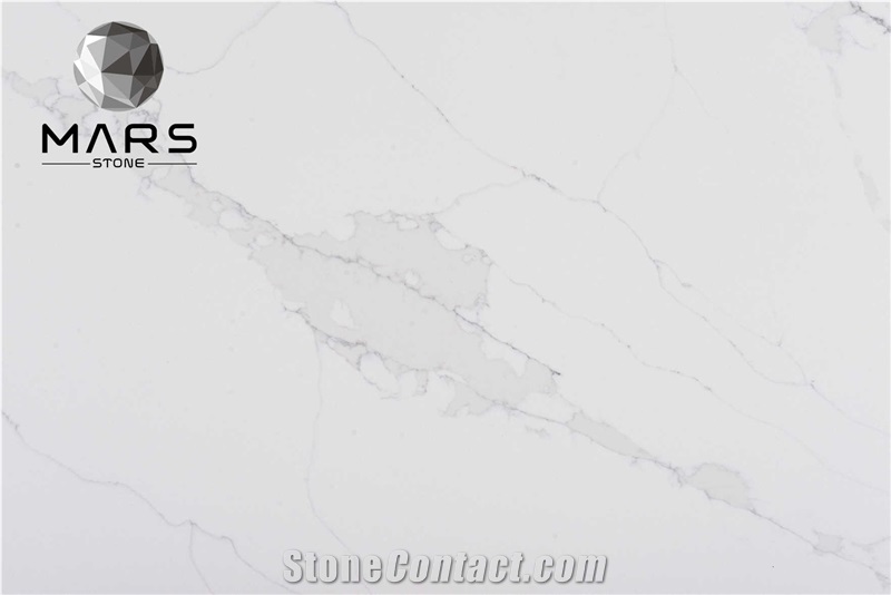 New Design And Good Price Calacatta White Marble Quartz Slab