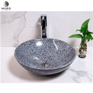 Popular Modern Square Rectangular Shape Terrazzo Wash Basin