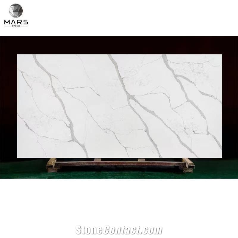 Quartz Stone China Artificial Stone White Vein Countertop