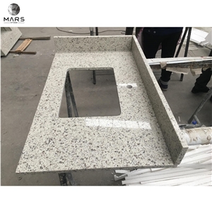 Rice White Quartz Eased Edges Kitchen Tops