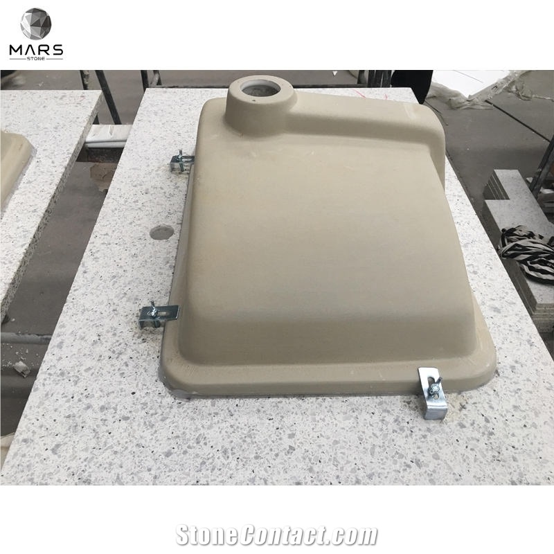 Rice White Quartz Eased Edges Kitchen Tops