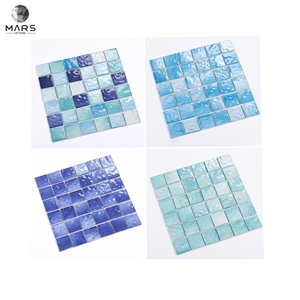 Swimming Pool Aquatic Ocean Blue Square Glass Mosaic Tile Swimming Pool Aquatic Ocean Blue Square Glass Mosaic Tile