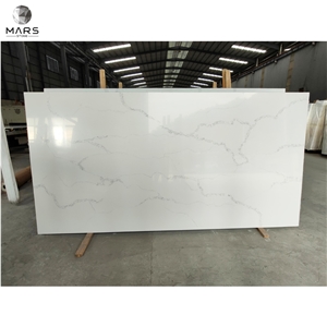 Thick Calacatta White Quartz Stone Countertops