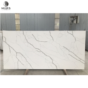 Thick Calacatta White Quartz Stone Countertops