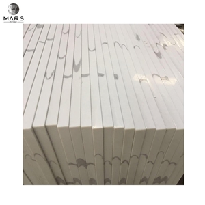 Wholesale Calacatta White Quartz Countertop Island Worktop