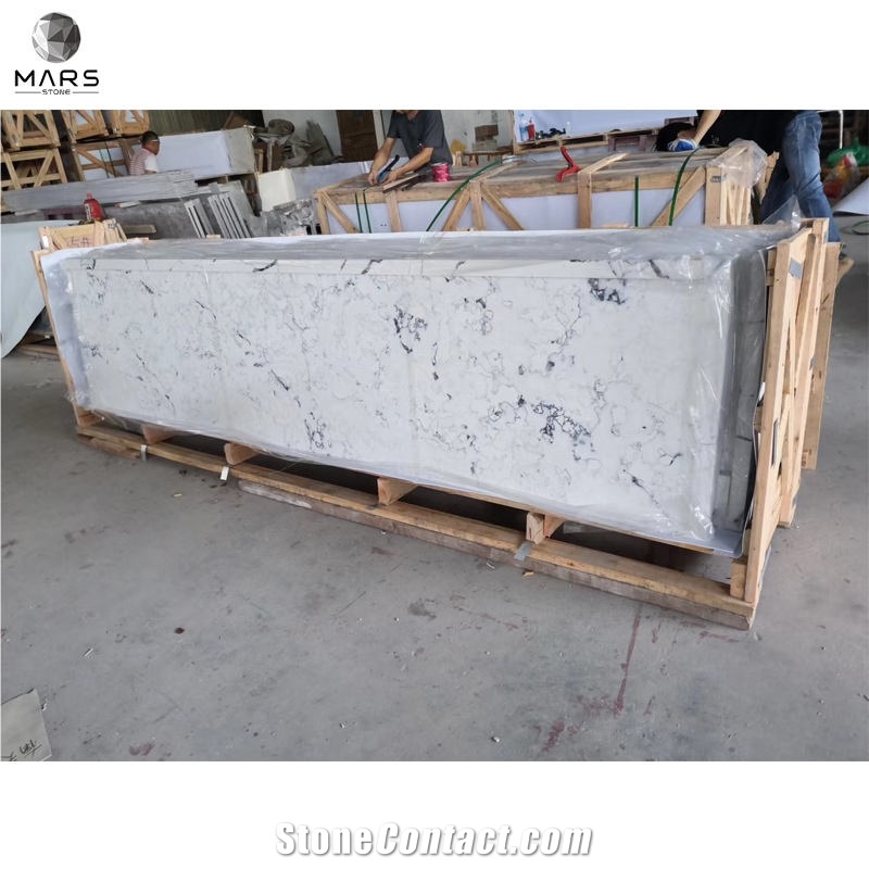Wholesale Stone Countertop Calacatta White Quartz Countertop