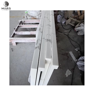 Wholesale Stone Countertop Calacatta White Quartz Countertop