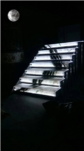 2021 New Design China Panda White Marble Stairs, Steps