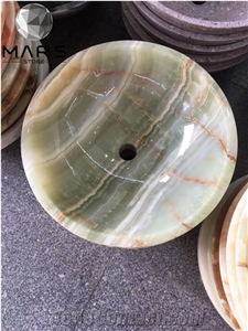 2022 New Design Luxury Green Onyx Wash Basin