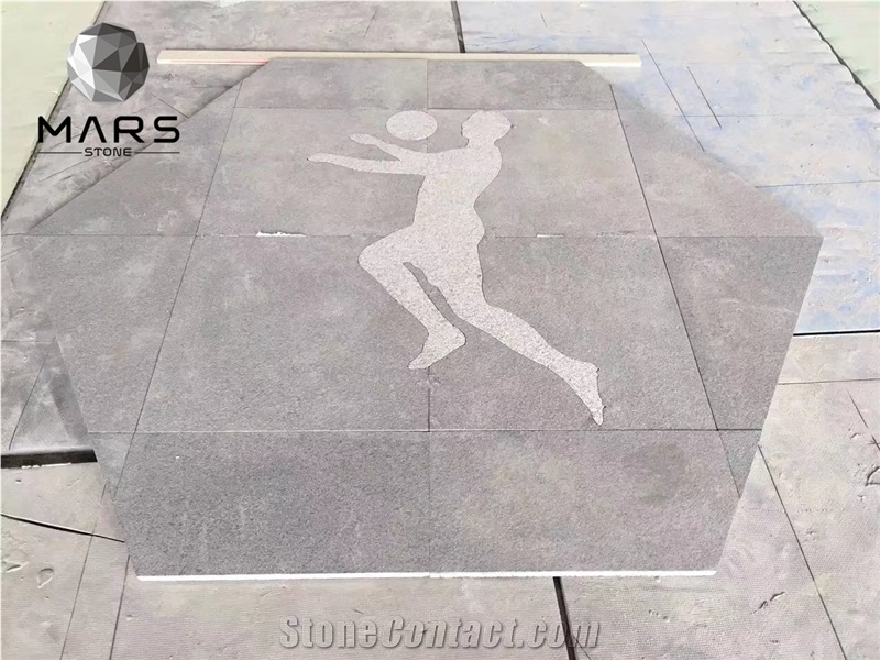 3D Natural Marble Stone Football And Waterjet Marble Ball