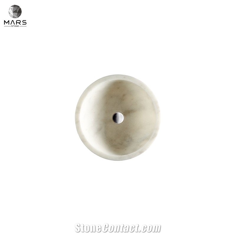 American Style Polished Chevron Calacatta Honed Pluto Basin