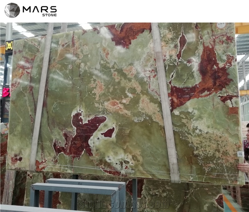 Ancient Green Natural Onyx China Supplier For Table Tops