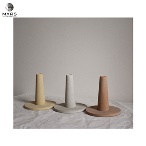 Artistic Style Eco-Friendly Natural Stone Candle Holder