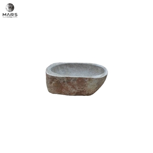 Artistic Unique Luxury Customized Grey Stone Sink Washbasin