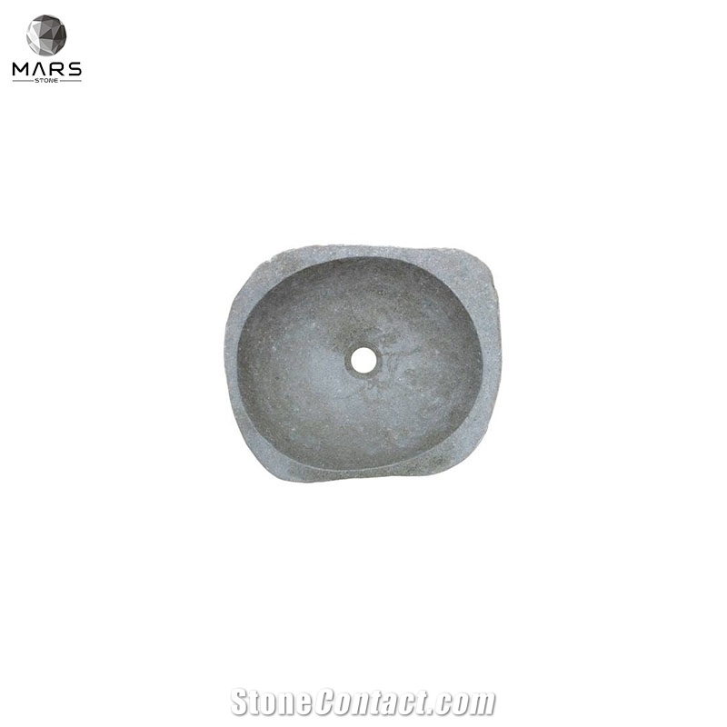 Artistic Unique Luxury Customized Grey Stone Sink Washbasin
