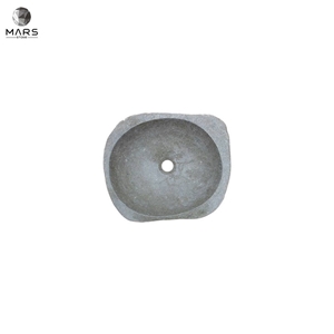 Artistic Unique Luxury Customized Grey Stone Sink Washbasin