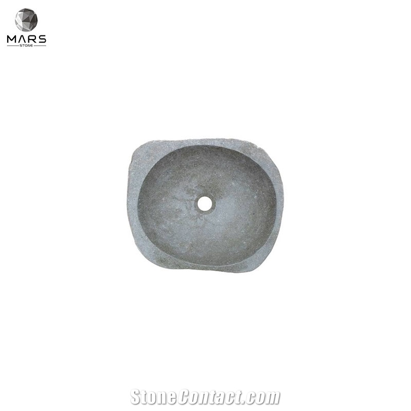 Artistic Unique Luxury Customized Grey Stone Sink Washbasin