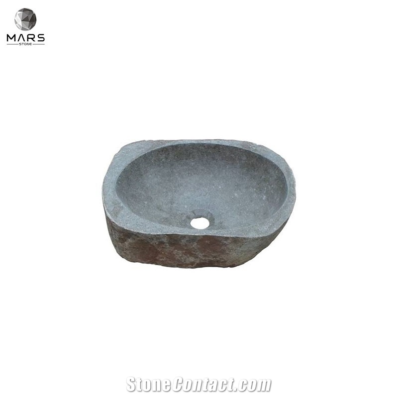 Artistic Unique Luxury Customized Grey Stone Sink Washbasin