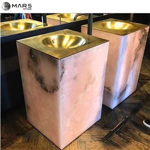 Beautiful Pink Onyx For Stone Countertop Tabletop