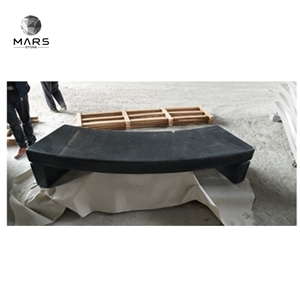 Black Granite Long Benches Block Bench Stone Benches