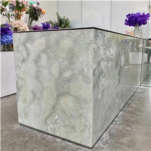 Blue Onyx With Golden Veins Big Slabs
