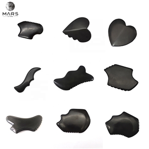 Body Facial Massage Tool Black Marble Gua Sha Scraper Body Facial Massage Tool Black Marble Gua Sha Scraper