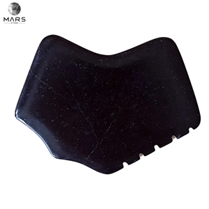 Body Facial Massage Tool Black Marble Gua Sha Scraper