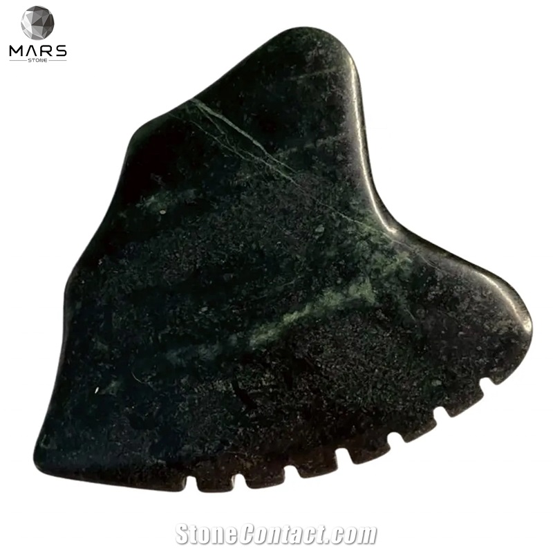 Body Facial Massage Tool Black Marble Gua Sha Scraper