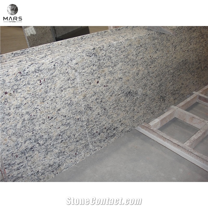 Brazil Golden Santa Cecilia Granite Edge Finish Countertops
