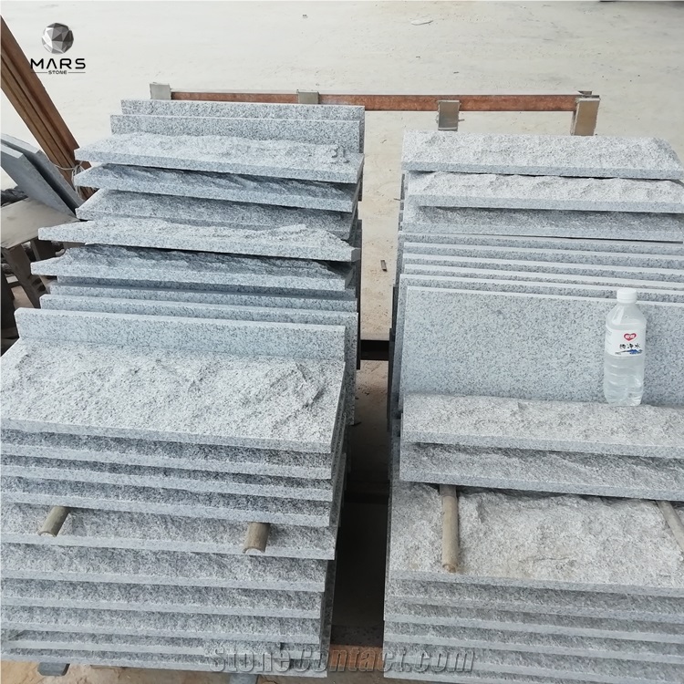Cheap Light Grey G603 Granite Mushroom Stone Wall Cladding Split Wall Stone