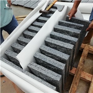 Cheap Light Grey G603 Granite Mushroom Stone Wall Cladding Split Wall Stone