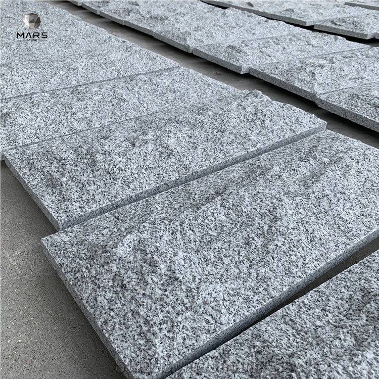 Cheap Light Grey G603 Granite Mushroom Stone Wall Cladding Split Wall Stone