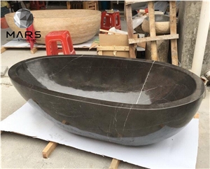 Cheapest Panda White Marble Glaze Surface Bathtub Price