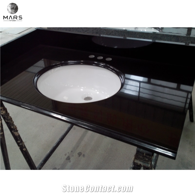 China Shanxi Black Stone Ogee Edge Vanity Top With Sink