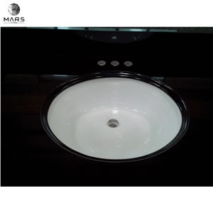 China Shanxi Black Stone Ogee Edge Vanity Top With Sink