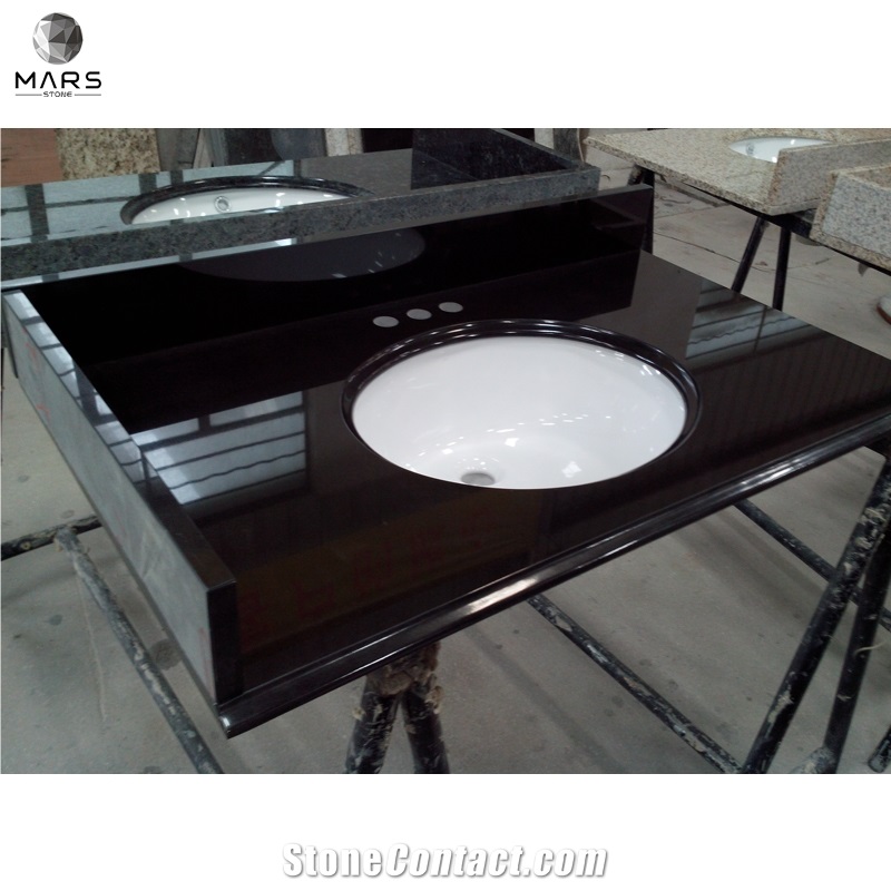 China Shanxi Black Stone Ogee Edge Vanity Top With Sink