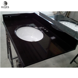 China Shanxi Black Stone Ogee Edge Vanity Top With Sink