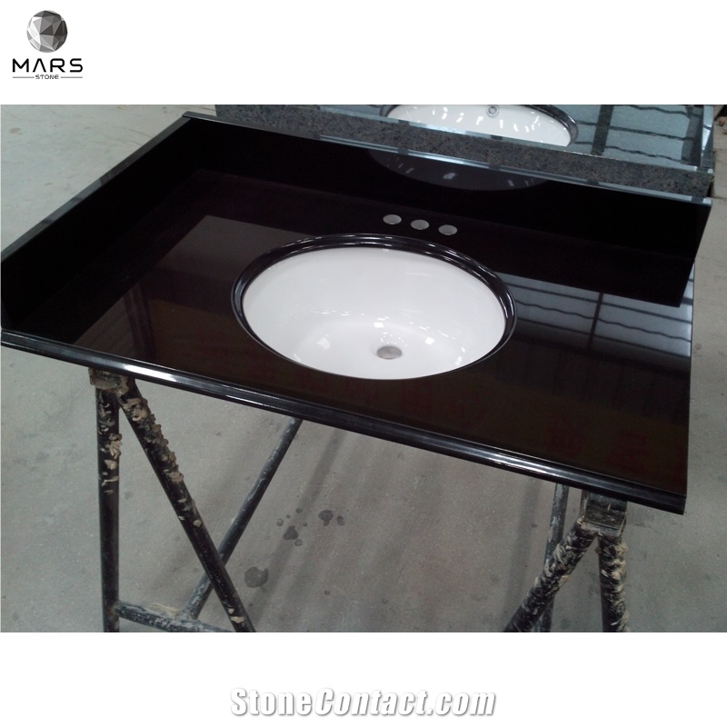 China Shanxi Black Stone Ogee Edge Vanity Top With Sink
